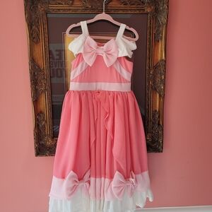 Pink Bow Kids Costume Dress
